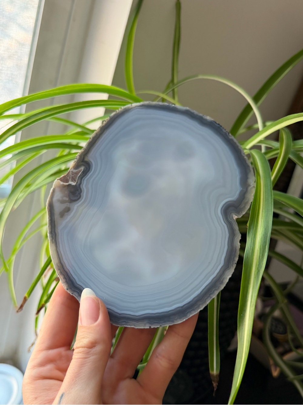 Gray Blue Agate Crystal